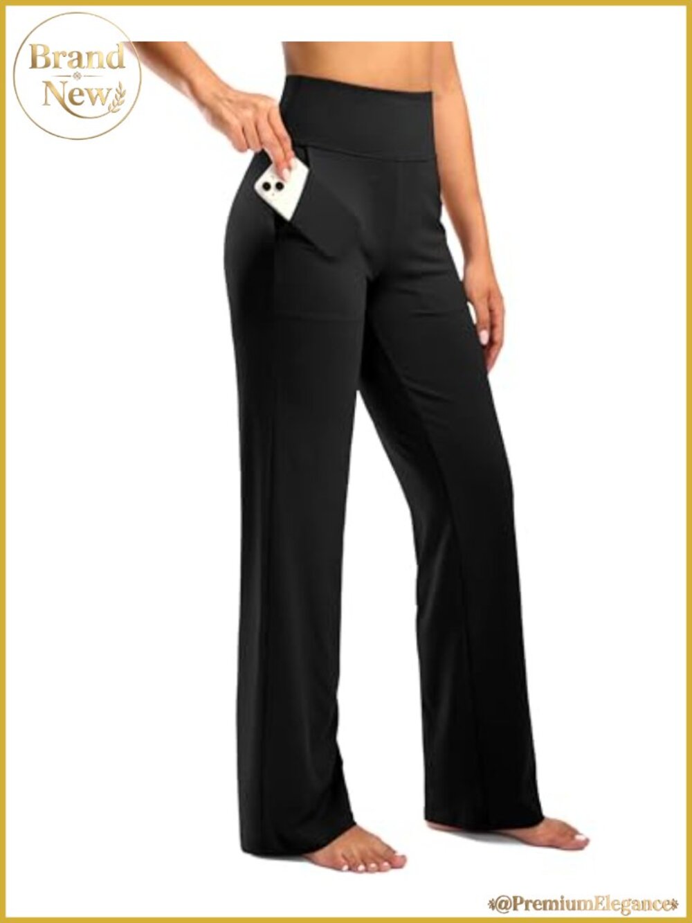 Wide Leg Yoga Pants High Waist Sweatpants with Pockets